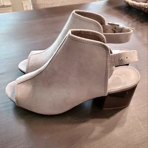 Loft open toe booties